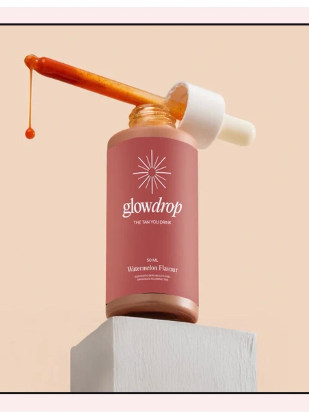 Glowdrop Watermelon Flavour Tanning Drops - Rose Pink Bottle #96 - Picture 4 of 8